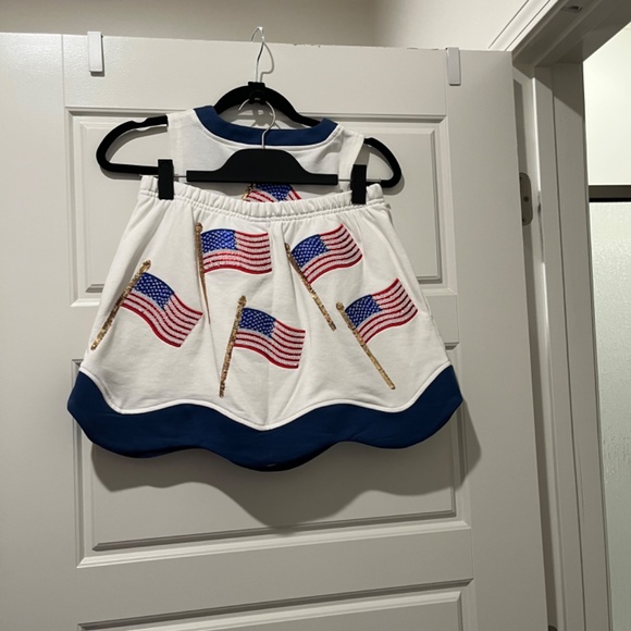 Queen of Sparkles Flag skort set - Picture 2 of 3